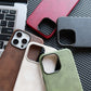 Luxury Business Vintage Leather Magnetic Phone Case for IPhone 16 Plus 15 14 13 12 Pro Max Metal Camera Frame Shockproof Cover