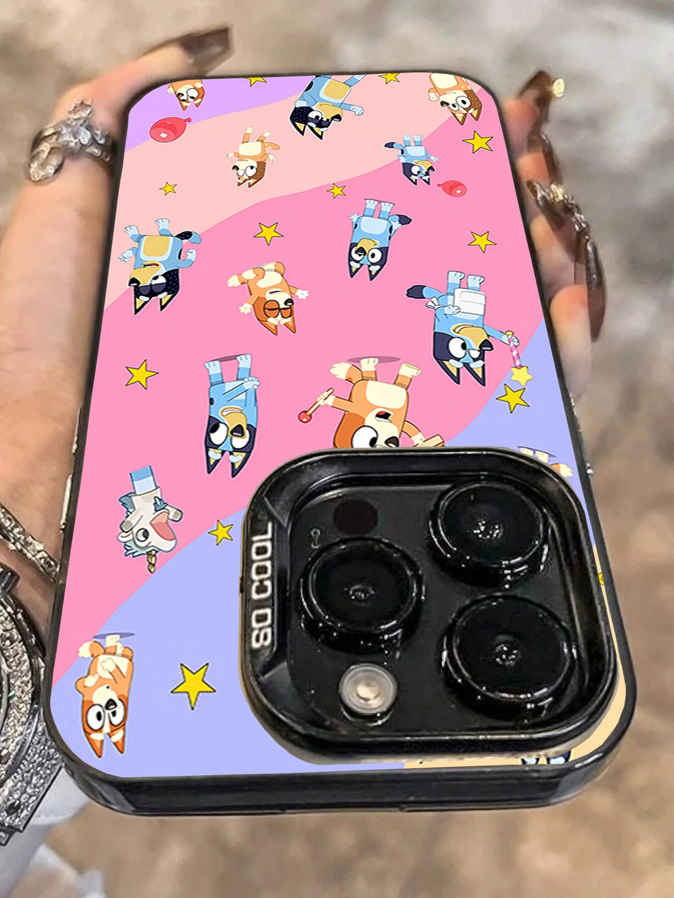 Shockproof Smartphones 5g B-BlueyS Phone Cases For IPhone 12 13 14 15 16 Cases TPU Hard Shell So Cool Precise Hole Matching Cell - Caseverse