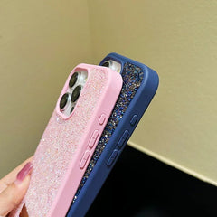 01 Stylish Diamond Sparkling Phone Case For Iphone 16 15 14 13 12 11 Pro Max Plus Women's Gift Back Shockproof Phone Case