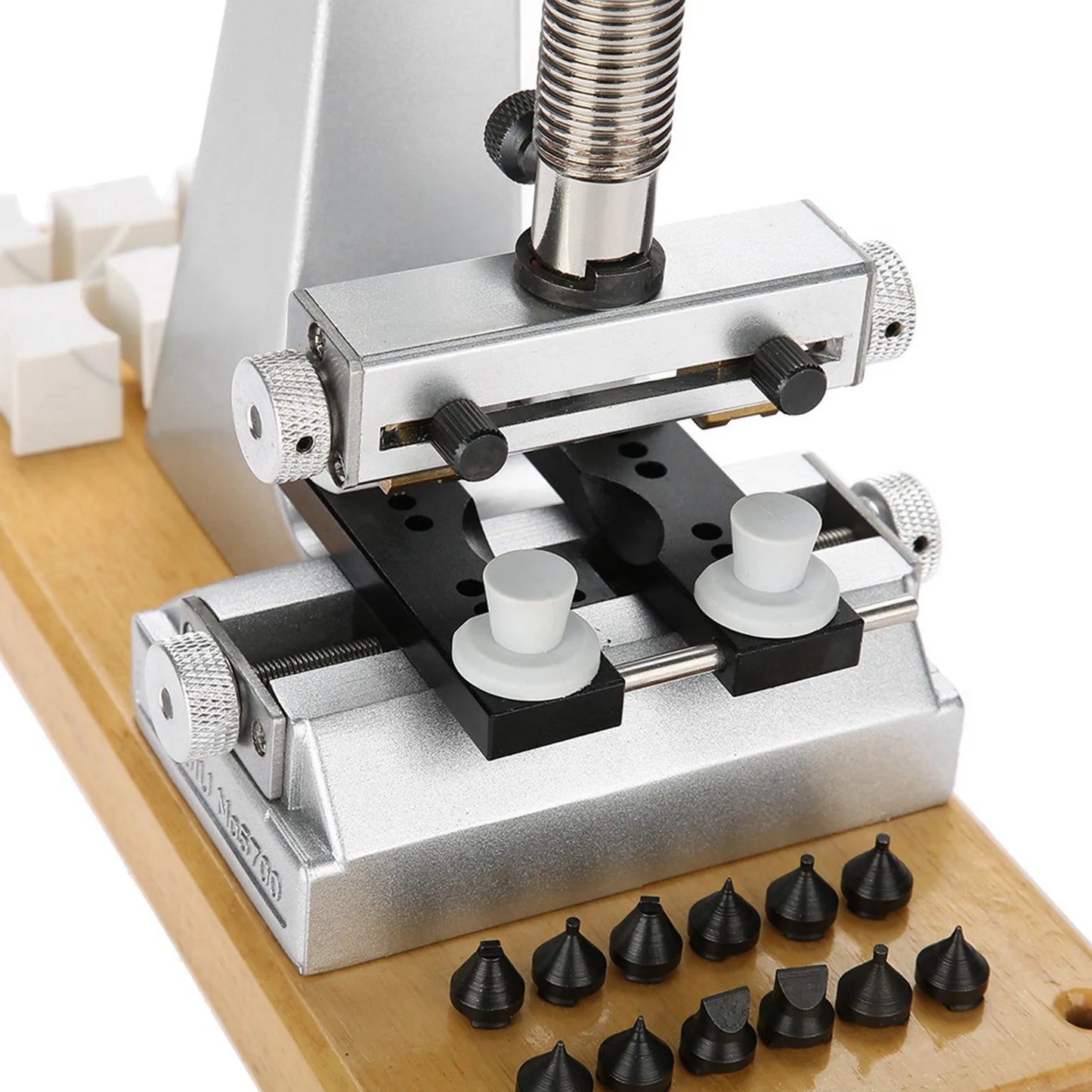 Bench Watch Case Opener Bench Watch Case Opener Wristwatch Tool Back Opener with 6 Dies Watch Repair Tool Watch Case Remover