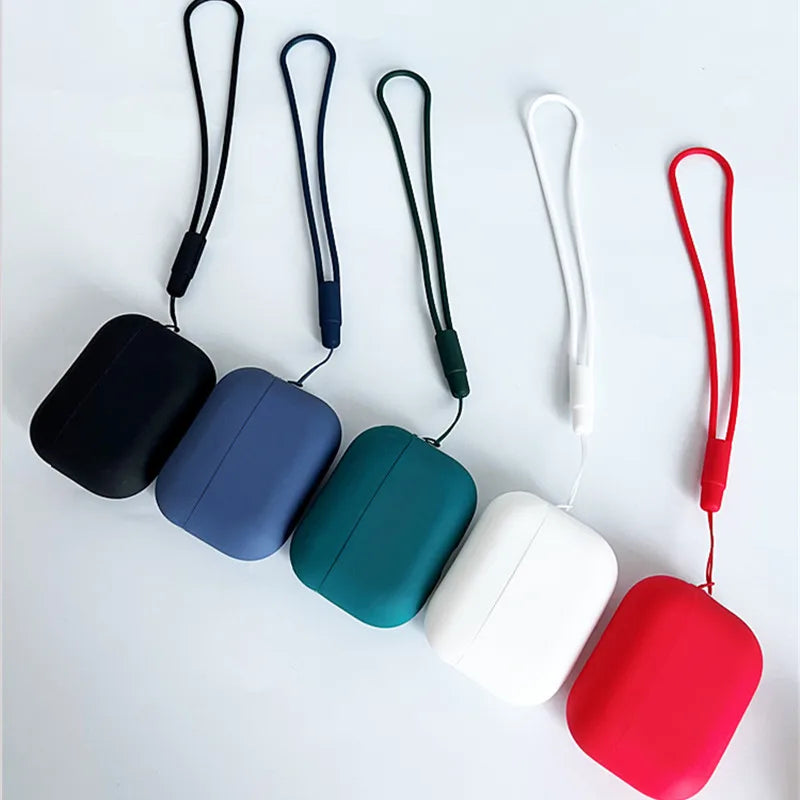 For AirPods Pro 2 2022 Earphone Case with Lanyard Anti-lost Cover [Front LED Visible]  for AirPods Pro 2 Silicone Case
