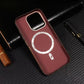 Luxury Matte Carbon Kevlar Metal Lens Magsafe Case For IPhone 16 Plus 15 14 13 12 Pro Max High Quality Business Phone Hard Cover