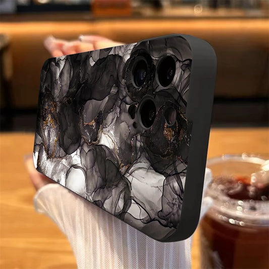 For iPhone 16 15 Pro Max Case Marble Pattern Phone Case For iPhone 14 13 12 11 XS Max XR X 7 8 Plus Shockproof Soft Bumper Cover