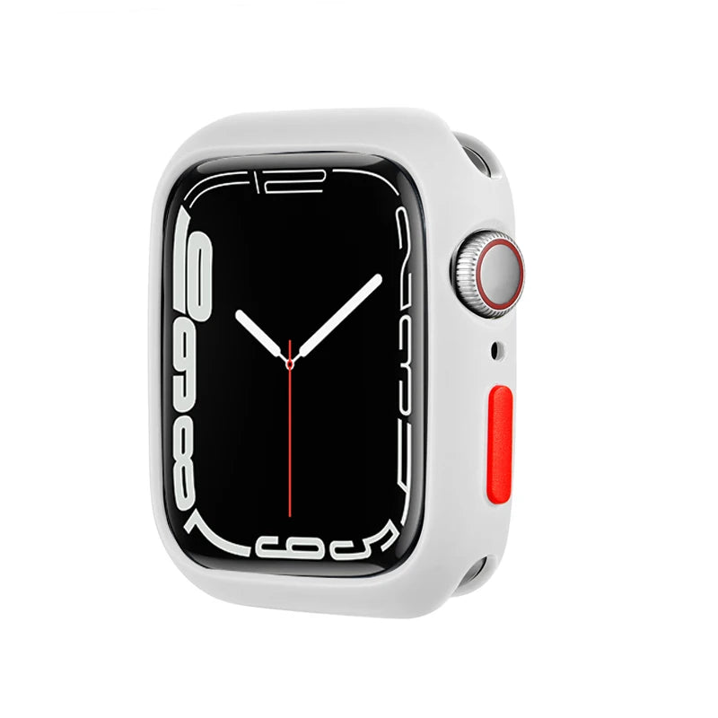 Candy Soft Silicone Case for Apple Watch Cover 9 8 7 6 Se 5 45mm 42mm 38 Protection Iwatch Serie 44mm 40mm 41mm Bumper for women