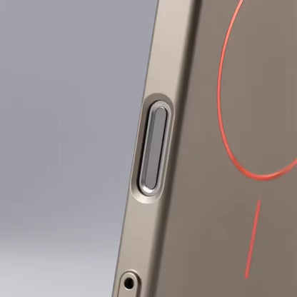 Stylish Camera Lens Holder Magnetic Magsafe Phone Case for IPhone 16 15 14 Pro Max Wireless Charging Matte Shockproof Hard Cover