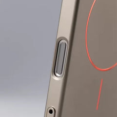 Stylish Camera Lens Holder Magnetic Magsafe Phone Case for IPhone 16 15 14 Pro Max Wireless Charging Matte Shockproof Hard Cover