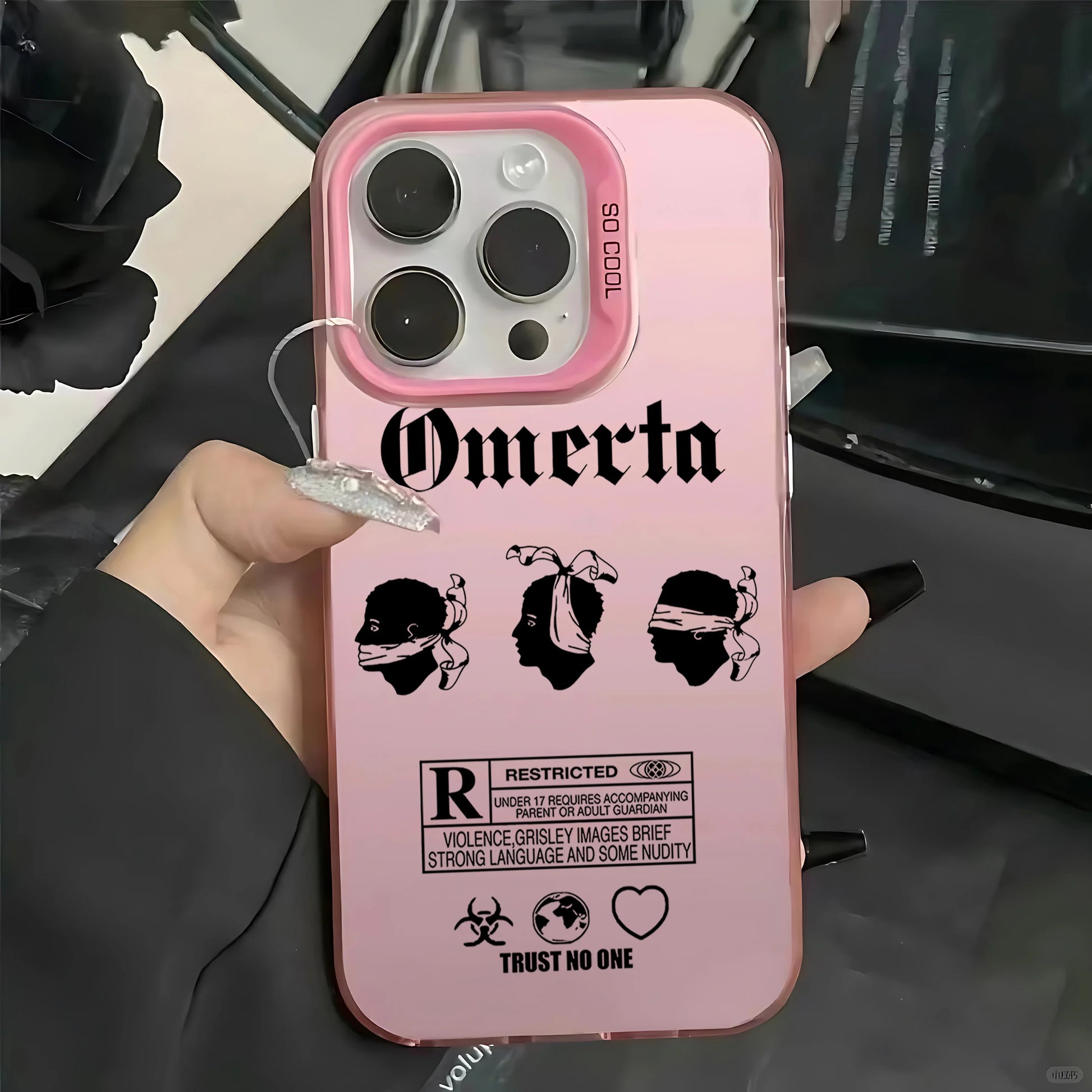 Omerta Maes Phone Case For iPhone 16 15 14 13 12 11 mini Pro Max X XR XSMAX 8 7 Plus Anti Fall Matte Back Cover - Caseverse
