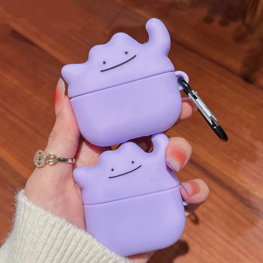 For Airpods 4 Cute Cartoon 3D Ghost Earpods Case for Airpods 1 2 3 Pro 2 Wireless Earphone Cover Monster Charging Box Stylus Pen
