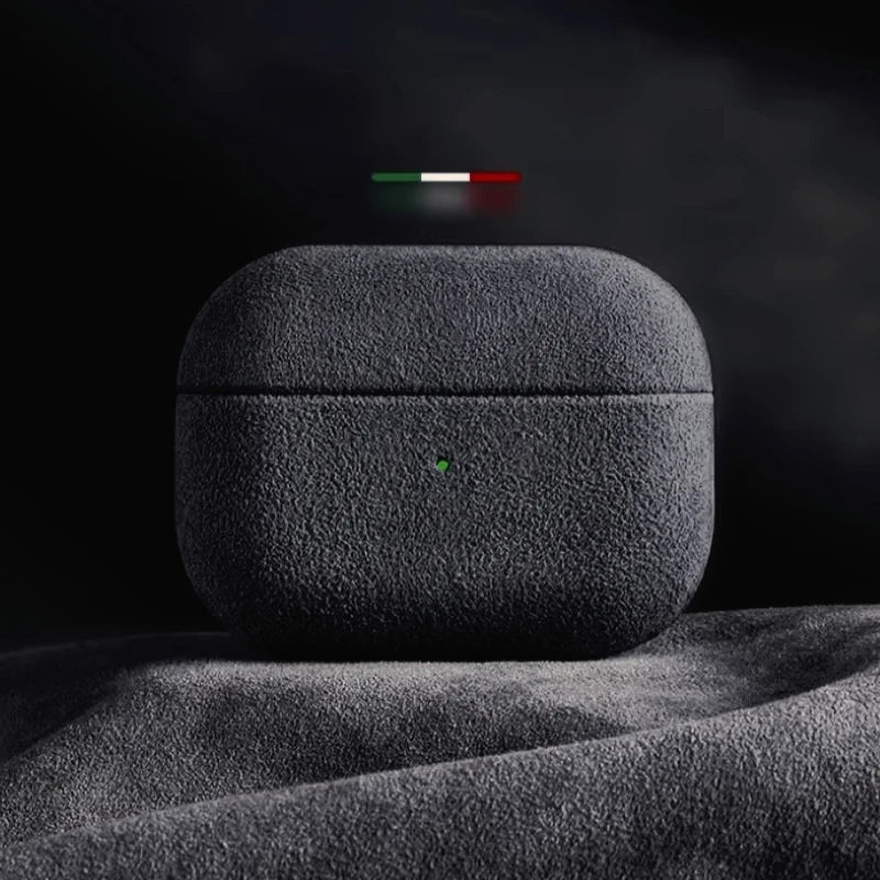 Italian Suede Leather Case For Airpods Pro 2 Luxury Artificial Leather All Inclusive Case For Airpods 4 3 Case Wireless Charge