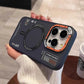 Matte Magnetic Phone Case For iPhone 16 15 14 13 Pro Max For Megsafe Wireless Charge Frosted Back Metal Lens Frame Buttons Cover