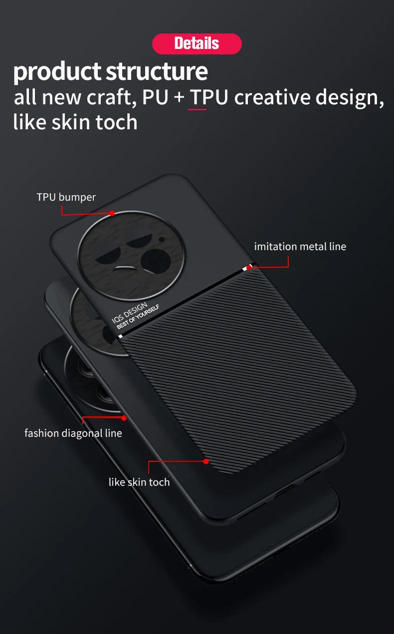 Rugged Protective Cover For OnePlus 13 One Plus 13R Case Built-in Car Magnetic Holder Phone Coque Fundas - Caseverse