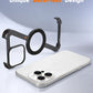 Eary Aluminum Alloy Z-Shape Phone Case for iPhone 16 Pro Max Metal Frameless Magnetic Bumper Minimalist Slim Protective Cover