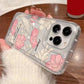 Metal Tulip Pattern Airbag Protective Phone Case For iPhone 14 13 11 15 16 Pro Max 16E 12 Mini XS XR X 8 7 Plus SE 2 Plus Cover