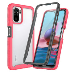 Hybrid TPU/PC Case for Xiaomi Poco M5s Built-in Screen Protector 360 Degree Shockproof Crystal Clear Cover for Xiaomi Poco M5 S