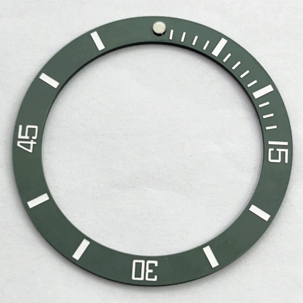 42mm Silver Watch Case Sapphire Glass Watch Case Plane Ceramic Bezel Fit NH35 NH36 Movement Watch Accessories