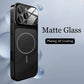 Original Glass Nano Matte Case For iPhone 17 Air 16 15 Pro Max 17Pro Cover Magnetic Magsafe Wireless Charging Armor Shell Funda