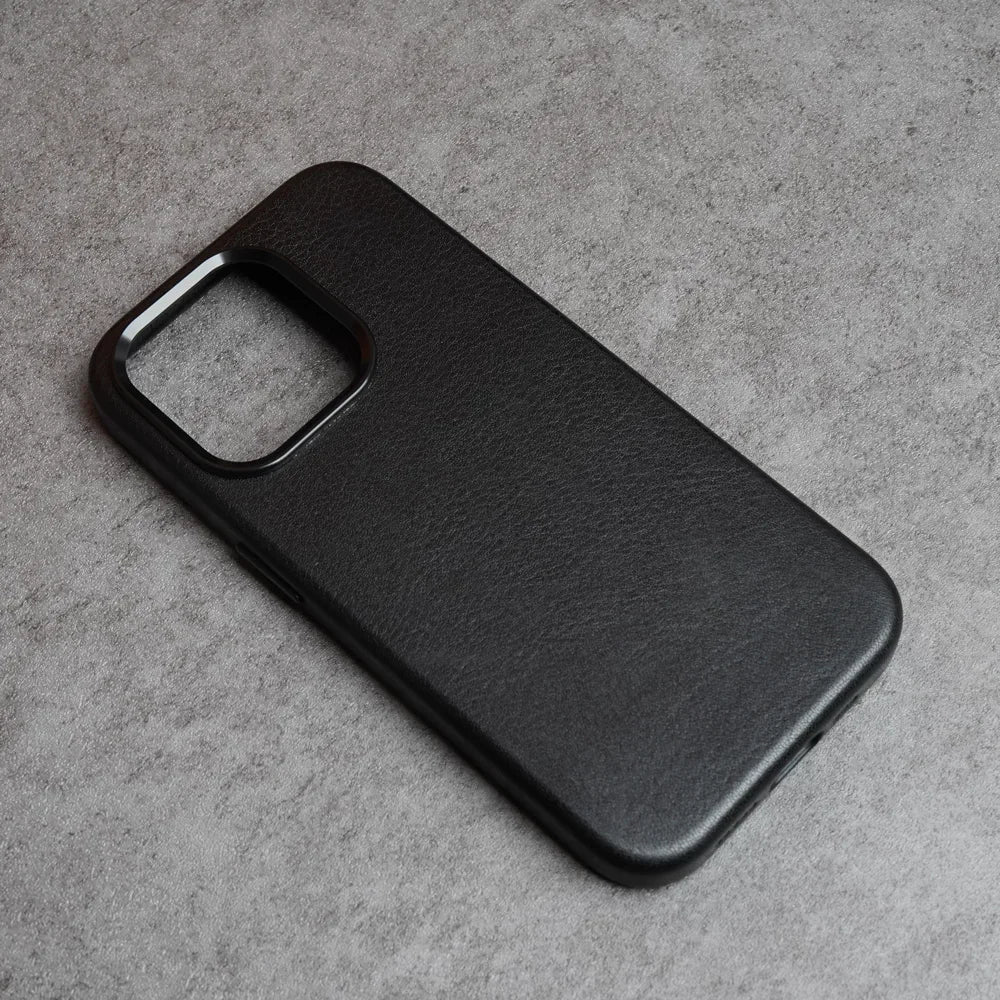 YMW Magnetic Genuine Leather Case for iPhone 16 Pro Max 15 14 Personality Cowhide Magnetic Phone Cover - Caseverse