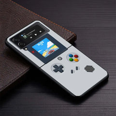Gameboy Boy Game Phone Case for Samsung Galaxy Z Flip6 5G Flip4 Flip5 Flip3 Black Cover Z Flip 6 5 4 3 PC Shell Coque Galaxy Z F