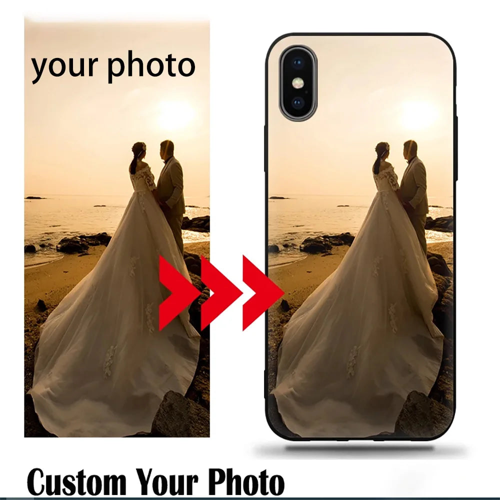 Custom Personalized Phone Case for IPhone 13 14 12  15 16 Plus  X 11 Pro XS MAX XR Cover Customized SE 16e DIY Photo - Caseverse