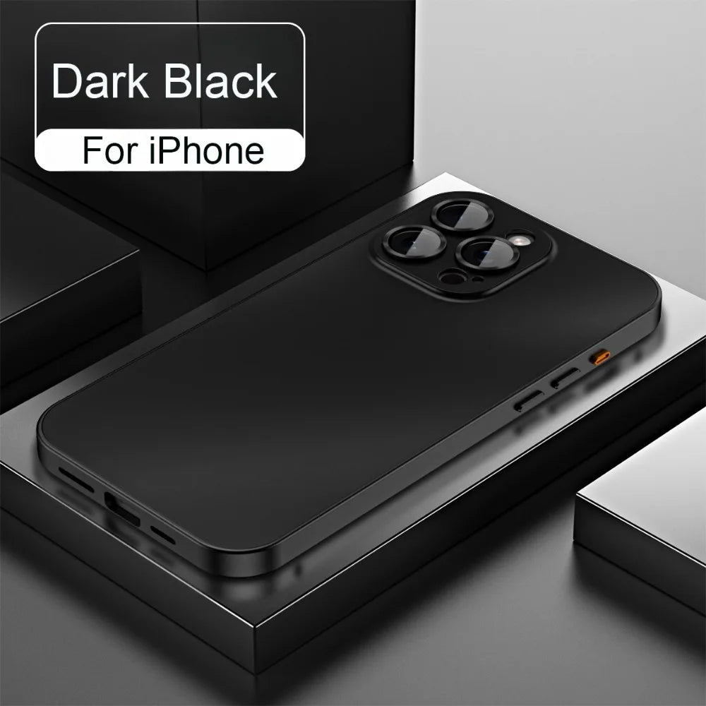 Luxury Aluminum Metal Frame Phone Case For iPhone 16 15 14 13 12 Pro Max Plus Camera Lens Glass Protect Shockproof PC Back Cover
