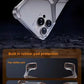 Aluminum Alloy X-shaped Metal Frame  Phone Case for IPhone 16 15 Pro Max 14 13 Military Grade Drop Protection Cover - Caseverse
