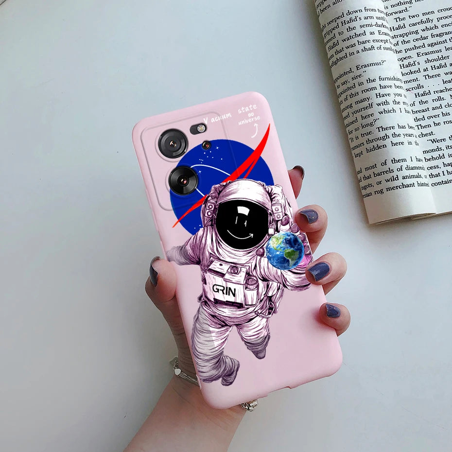 For Xiaomi 13T Pro Case Fashion Marble Astronaut Silicone Phone Cases For Xiaomi Mi 13T Mi13T 13 T Pro 5G Protection Back Cover - Caseverse