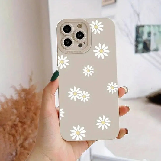 Daisy Graphic Printed Phone Case For iPhone 13 11 12 14 15 16 Pro Max Plus 16E XR 8 7 Plus SE 2022 X XS Max Soft Matte Cover