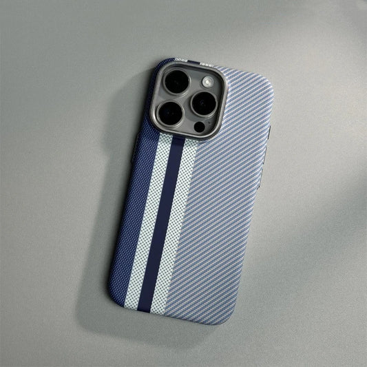 Abstract Carbon Fibre MagSafe Case for iPhone 16 15 Pro Max 14 Cover Wireless Charging Alloy Lens Camera Bumper Hard Armor Shell