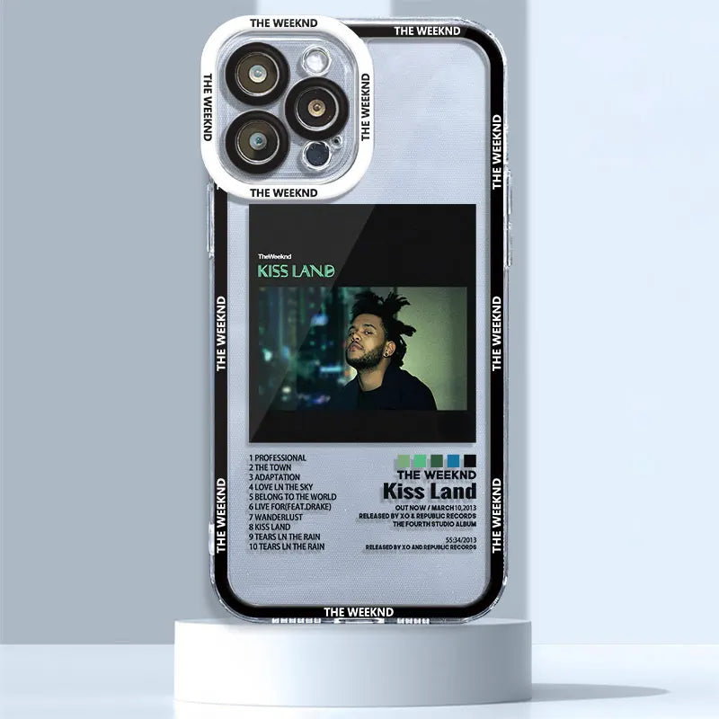 The-Weeknd Fashion Cool Musi Case for iPhone 15 Pro 11Pro Max XR 12 13 Mini XSmax 14 7 Plus SE 6 8 X XS Phone Clear Fundas Cover