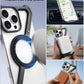 Eary Aluminum Alloy Z-Shape Phone Case for iPhone 16 Pro Max Metal Frameless Magnetic Bumper Minimalist Slim Protective Cover