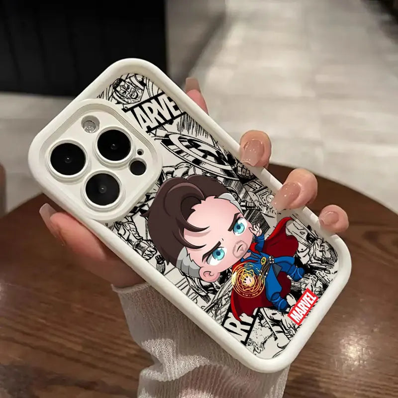 Marvel Cartoon Venom Deadpool Groot Phone Case for iPhone 16 Cases iPhone 15 14 13 12 Mini 11 Pro Max 16 Plus X 15Pro Back Cover - Caseverse