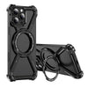 Aluminum Alloy Military armor Rimless Magnetic Phone Case For iphone 16 13 14 15 Plus Pro Max 16E E Metal Airbag protection case - Caseverse