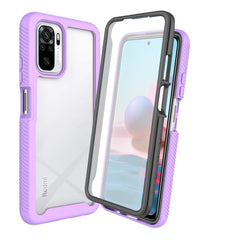 Hybrid TPU/PC Case for Xiaomi Poco M5s Built-in Screen Protector 360 Degree Shockproof Crystal Clear Cover for Xiaomi Poco M5 S
