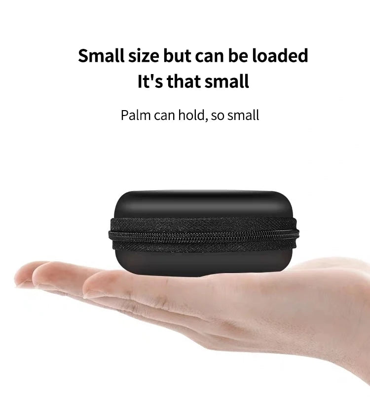 Bluetooth Headset Headphone Hard Case for Wired Earphones Storage Bag Case Portable Travel Shockproof Earbuds Carrying Pouch Bag
