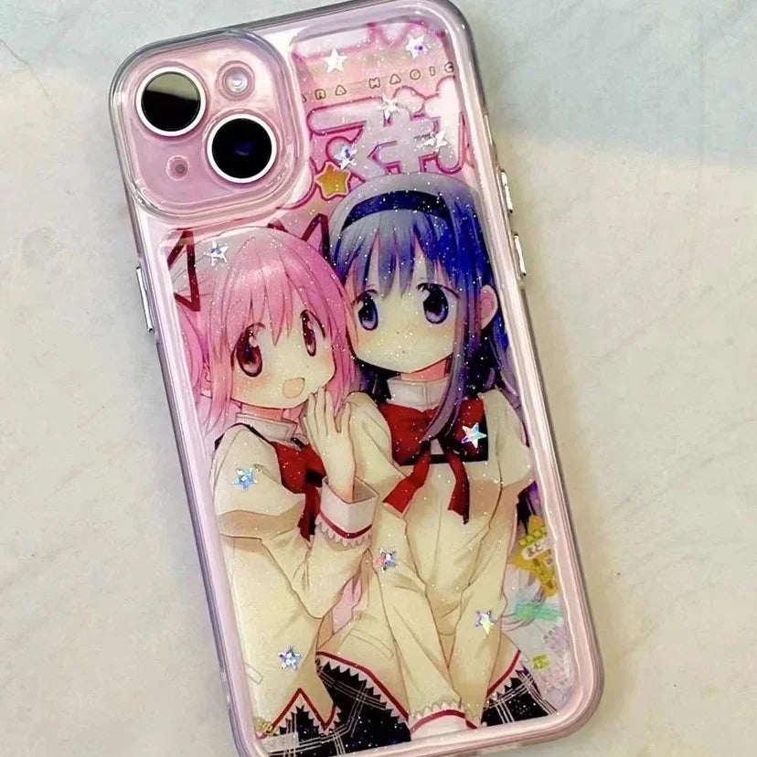 Y2k Hip Hop Girls Print Phone Case For Iphone16 15 7 8 Plus 14 13Pro Case Japanese Harajuku Stylish For Iphone X Xr Xs Max Cover - Caseverse