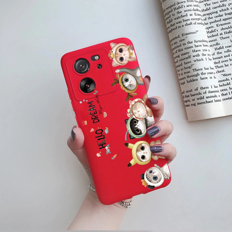 For Xiaomi 13T Pro Case Fashion Marble Astronaut Silicone Phone Cases For Xiaomi Mi 13T Mi13T 13 T Pro 5G Protection Back Cover
