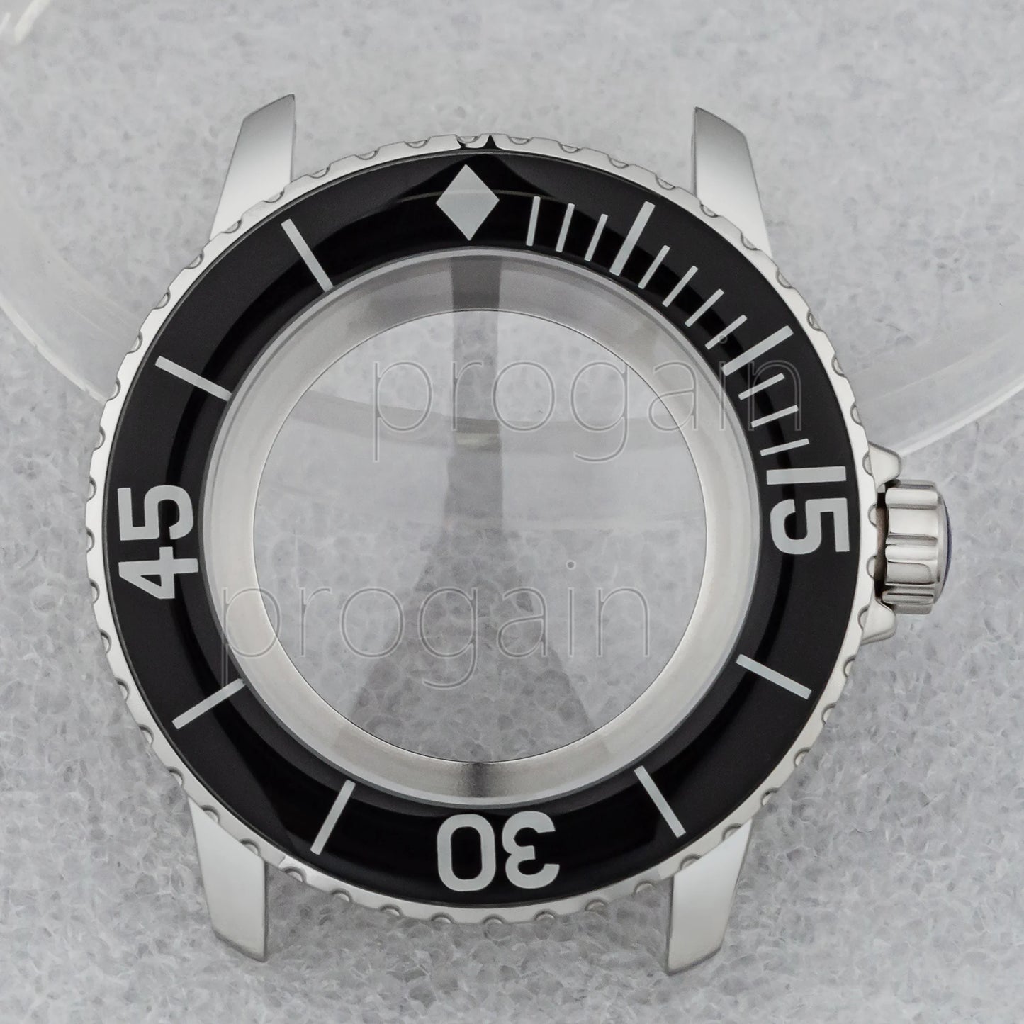 45mm Watch Case 10ATM Waterproof Stainless Steel for Fifty Fathoms Watch Case fit NH35 Movement NH35 Stainless Steel Case