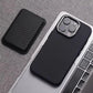 Luxury Alloy Lens 3D Relief Black Carbon Fibre Pattern Case For iPhone 13 14 15 16 Pro Max Slim Shockproof PC Cover For Magsafe