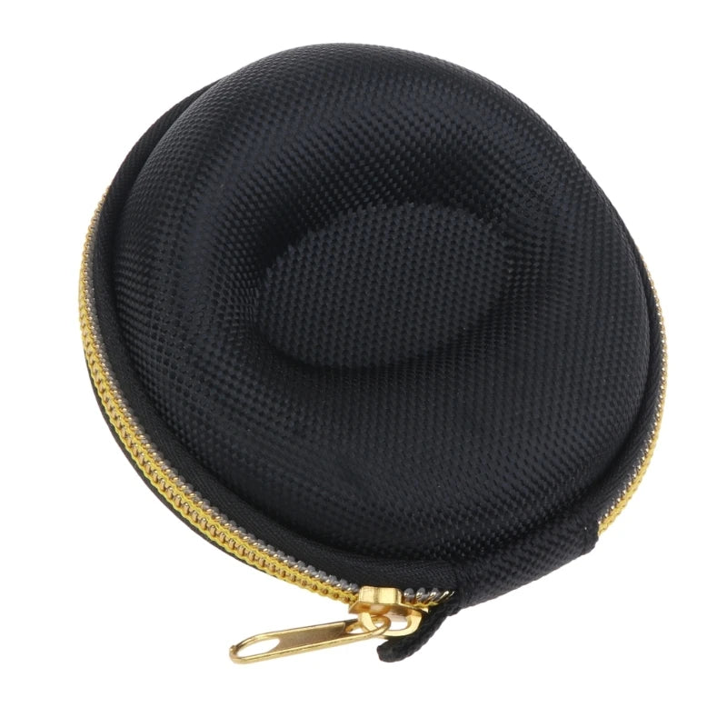 Travel Watch Case,Single Watch Box with Zipper for Storage, Cushioned Round Portable Watch Case for Wristwatches