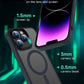 Magnetic Phone Case with Metal Stand for iPhone 16 15 14 13 12 Pro Max Plus Translucent Mobile Cases Military Grade Back Cover