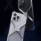 Metal Rimless Phone Case For iPhone 13 14 15 Pro Max Aluminum Removable Heat Dissipation Armor Phone Cover For IPHON 15 Promax