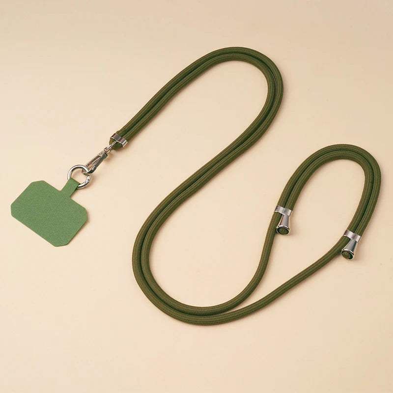 Crossbody Lanyard Necklace Strap Universal Mobile Phone Adjustment Long Hanging Rope With Clip Anti-Lost Lanyard