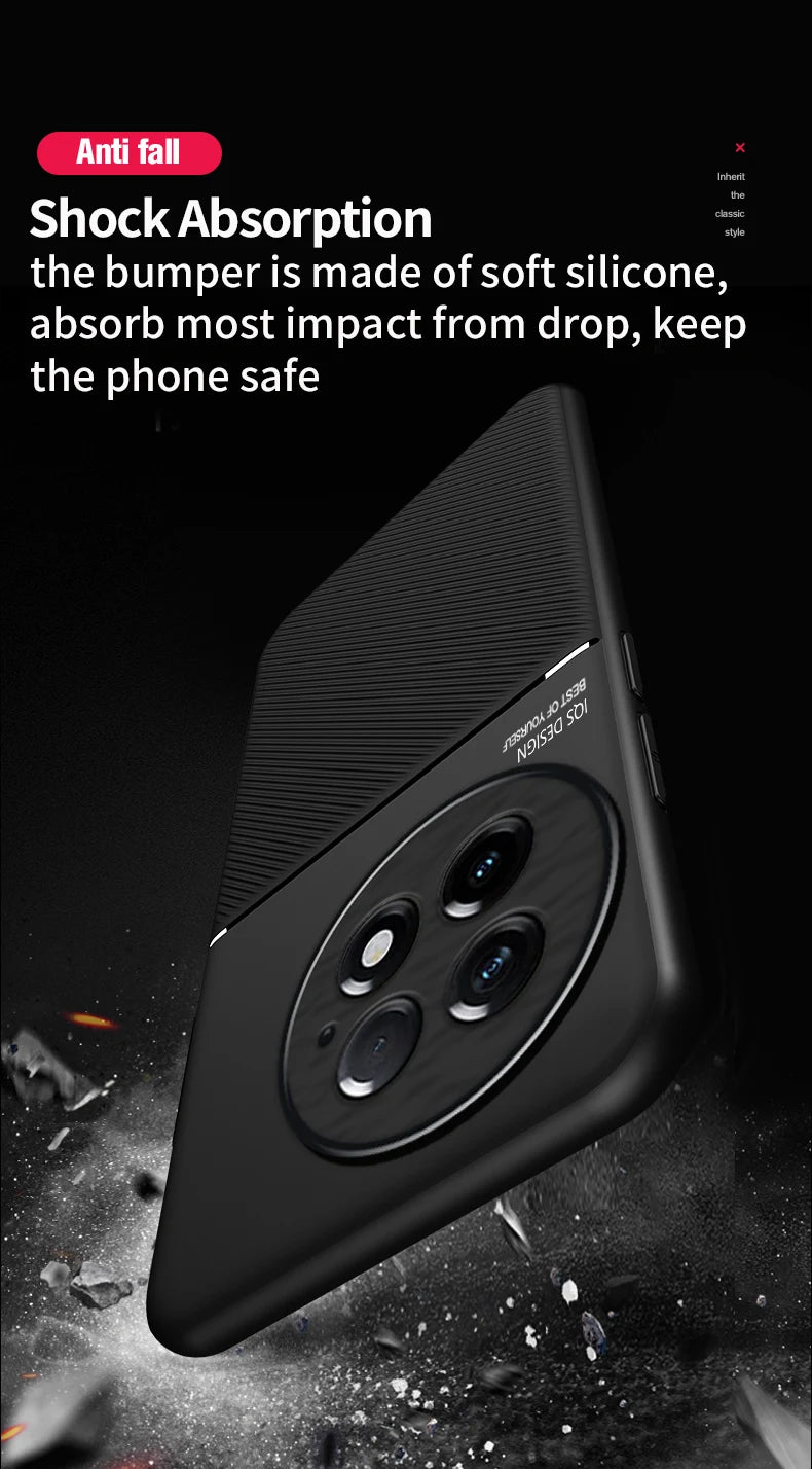 Rugged Protective Cover For OnePlus 13 One Plus 13R Case Built-in Car Magnetic Holder Phone Coque Fundas - Caseverse
