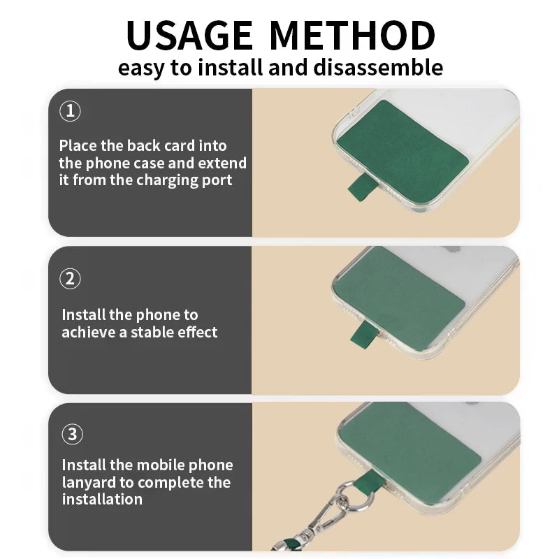 Crossbody Lanyard Necklace Strap Universal Mobile Phone Adjustment Long Hanging Rope With Clip Anti-Lost Lanyard