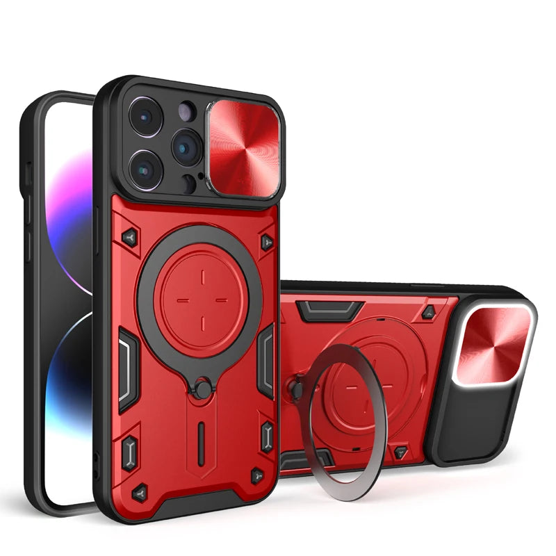 Phone Case Shell For iPhone 11 Pro Max 12 Pro Max Built in Kickstand Protective Military Grade Drop Tested Back Cover - Caseverse