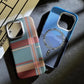 Magnetic Kevlar Carbon Fiber Pattern For iPhone 16Pro 15 Pro Max 14 13 12 Pro Plaid Personalized Phone Case For 12 13 14 Pro Max - Caseverse