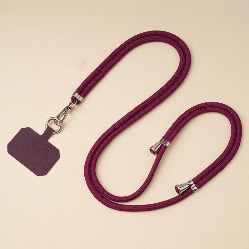 Crossbody Lanyard Necklace Strap Universal Mobile Phone Adjustment Long Hanging Rope With Clip Anti-Lost Lanyard