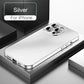 Luxury Aluminum Metal Frame Phone Case For iPhone 16 15 14 13 12 Pro Max Plus Camera Lens Glass Protect Shockproof PC Back Cover