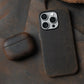 YMW Italian Crazy Horse Genuine Leather Case for iPhone 16 Pro Max 15 14 Personality Cowhide Magnetic Phone Cover - Caseverse