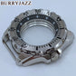 BURRYJAZZ 44mm NH34 NH35 NH36 NH38 NH39 NH70 Watch Case Silver Black Stainless Steel Watch Case